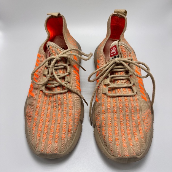 ECKO UNLIMITED VIETNAM LOGO PRINT SNEAKERS unltd Shoes Men's Size 10 Orange‎ Tan - Picture 1 of 9